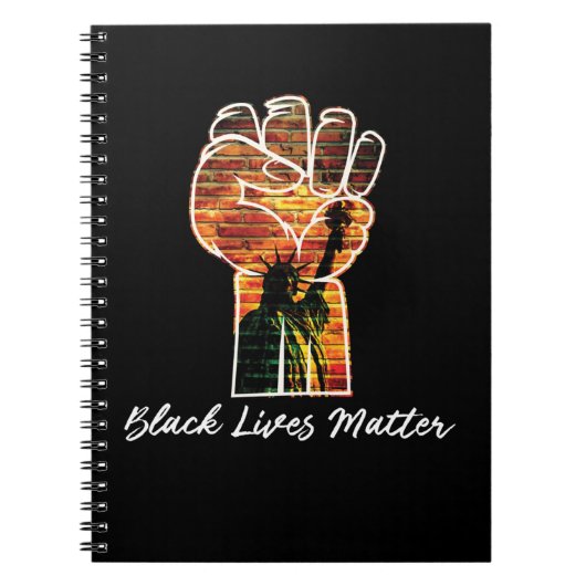 Black Lives Materie Graffiti Equality empowered Notizblock (Vorderseite)