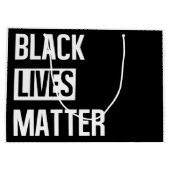 Black Lives Materie Große Geschenktüte (Rückseite)