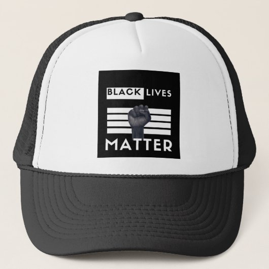 Black Lives Materie Hat Truckerkappe (Vorderseite)