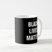 Black Lives Materie Kaffeetasse (VorderseiteRechts)
