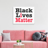 Black Lives Materie Leinwanddruck (Insitu (Wohnzimmer))