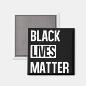 Black Lives Materie Magnet (Vorderseite/Rückseite)