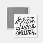 Black Lives Materie Magnet (Vorderseite/Rückseite)
