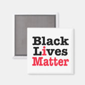 Black Lives Materie Magnet (Vorderseite/Rückseite)