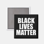 Black Lives Materie Magnet (Vorderseite/Rückseite)