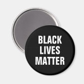 Black Lives Materie Magnet (Vorderseite/Rückseite)