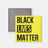 Black Lives Materie Magnet (Vorderseite/Rückseite)