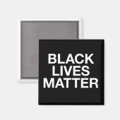 Black Lives Materie Magnet (Vorderseite/Rückseite)