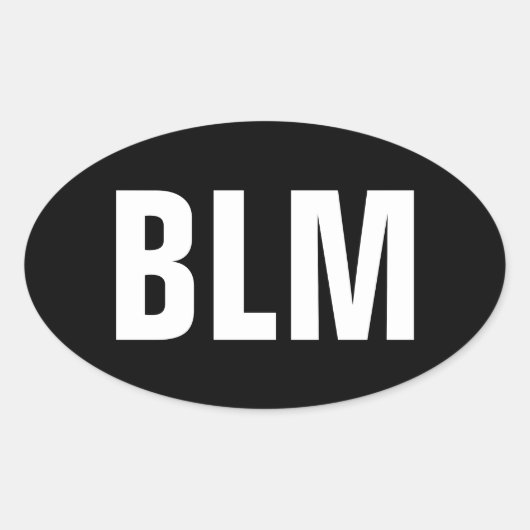 Black Lives Materie Ovaler Aufkleber (Vorderseite)