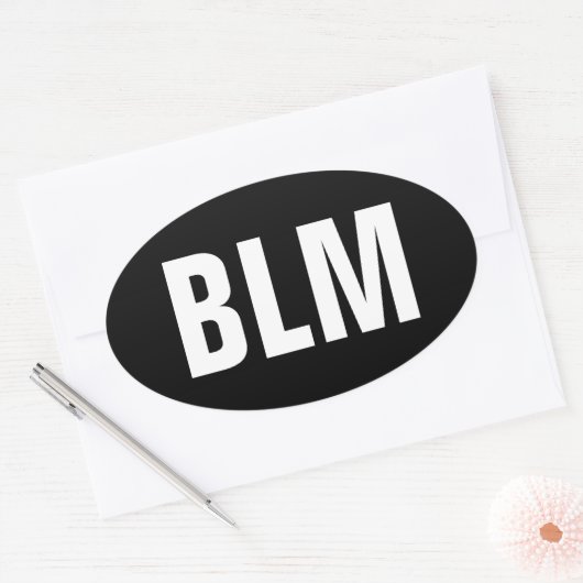 Black Lives Materie Ovaler Aufkleber (Umschlag)