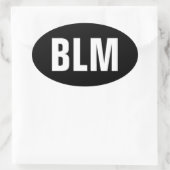 Black Lives Materie Ovaler Aufkleber (Tasche)