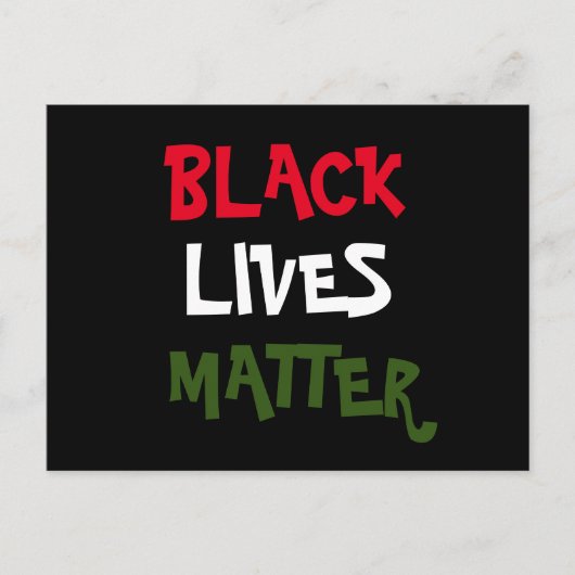 Black Lives Materie Postcard Postkarte (Vorderseite)
