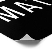 Black Lives Materie Poster (Ecke)