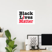 Black Lives Materie Poster (Heimbüro)