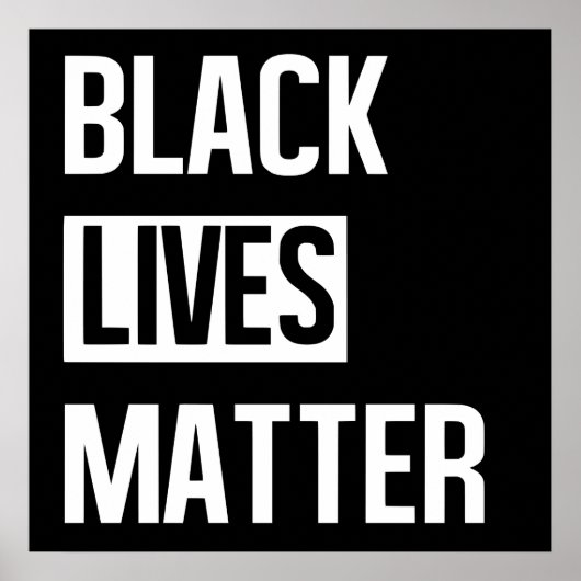 Black Lives Materie Poster (Vorne)