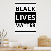 Black Lives Materie Poster (Küche)