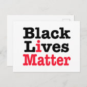 Black Lives Materie Postkarte (Vorne/Hinten)