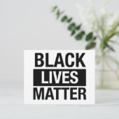 Black Lives Materie Postkarte (Stehend Vorderseite)