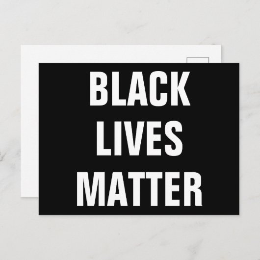 Black Lives Materie Postkarte (Vorne/Hinten)