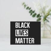 Black Lives Materie Postkarte (Stehend Vorderseite)