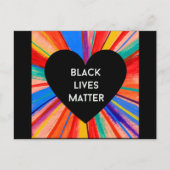BLACK LIVES MATERIE Postkarte (Vorderseite)