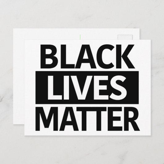 Black Lives Materie Postkarte oder Mini-Zeichen (Vorne/Hinten)