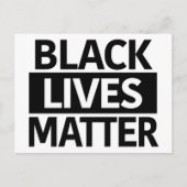 Black Lives Materie Postkarte oder Mini-Zeichen (Vorderseite)