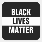 Black Lives Materie Quadratischer Aufkleber (Vorderseite)