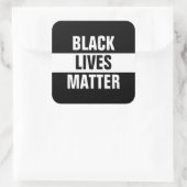 Black Lives Materie Quadratischer Aufkleber (Tasche)