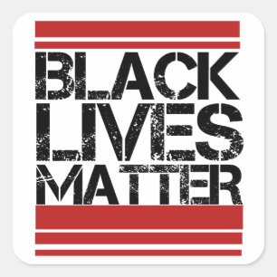 Black Lives Materie Quadratischer Aufkleber