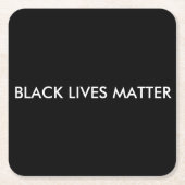 Black Lives Materie Rechteckiger Pappuntersetzer (Vorderseite)