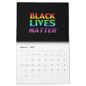 Black Lives Materie Regenbogen Farben Gay Pride sc Kalender (Feb 2027)