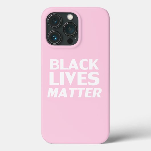 Black Lives Materie rosa moderne Typografie Case-Mate iPhone Hülle (Rückseite)