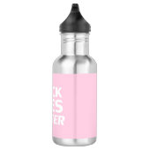 Black Lives Materie rosa moderne Typografie Edelstahlflasche (Rechts)
