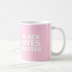 Black Lives Materie rosa moderne Typografie Kaffeetasse