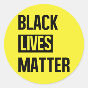 Black Lives Materie Runder Aufkleber