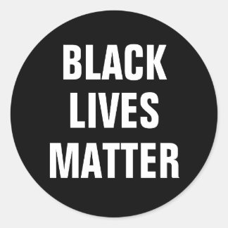 Black Lives Materie Runder Aufkleber