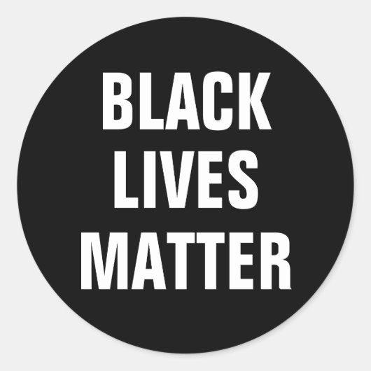 Black Lives Materie Runder Aufkleber (Vorderseite)