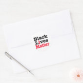 Black Lives Materie Runder Aufkleber (Umschlag)