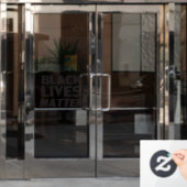 Black Lives Materie Schwarz moderne mutige Typogra Fensteraufkleber (Büro Tür)