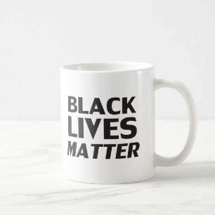 Black Lives Materie Schwarz moderne mutige Typogra Kaffeetasse