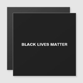 Black Lives Materie Schwarz-weiß minimalistischer  Magnetkarte