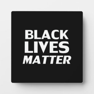 Black Lives Materie Schwarz-weiß moderne Typografi Fotoplatte