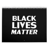Black Lives Materie Schwarz-weiß moderne Typografi Kalender (Titelbild)