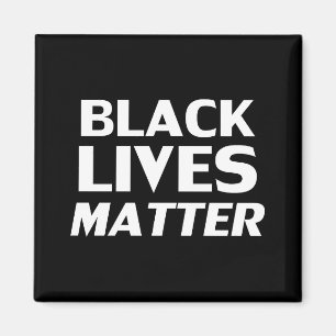 Black Lives Materie Schwarz-weiß moderne Typografi Magnet