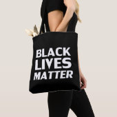 Black Lives Materie Schwarz-weiß moderne Typografi Tasche (Von Nahem)