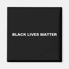 Black Lives Materie Schwarz-weißer Text minimalist Magnet