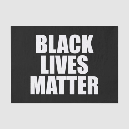 Black Lives Materie Seidenpapier (Vorderseite)
