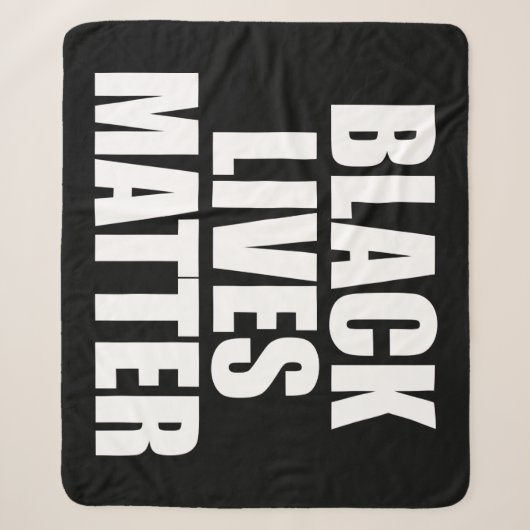 Black Lives Materie Sherpadecke (Vorderseite)