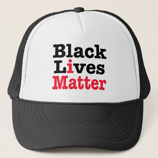 Black Lives Materie Truckerkappe (Vorderseite)
